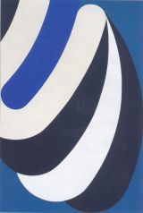 Nádler István: Szirommotívum I. (Akryl 3.) 1968. akril, vászon, 150x100 cm. A művész tul. 